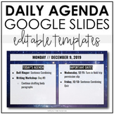 Daily Agenda Google Slides - Templates #5 - Space