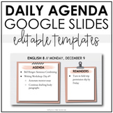 Daily Agenda Google Slides - Templates #6 