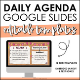 Daily Agenda Google Slides - Templates #8 - Cork Board 