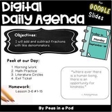 Daily Agenda Google Slides ⭐ Templates Editable Digital Re