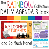 Daily Agenda Google Slides | The Rainbow Collection | Temp