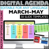 Daily Agenda Google Slides with Spring