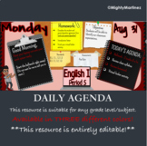 Daily Agenda (Great for in-person and distance learning!)
