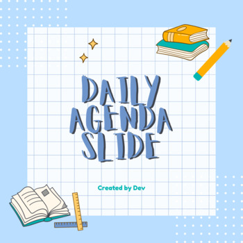 Preview of Daily Agenda Slide: Middle/High School