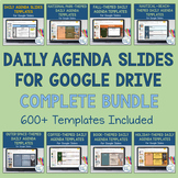 Daily Agenda Slide Templates Bundle | Daily Schedule