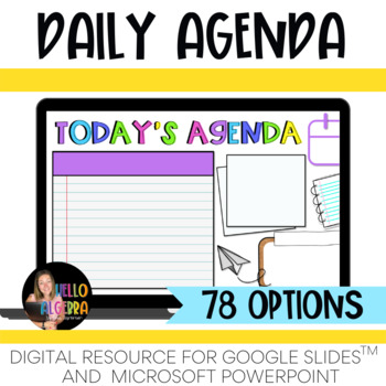 Preview of Daily Agenda Slides FREE