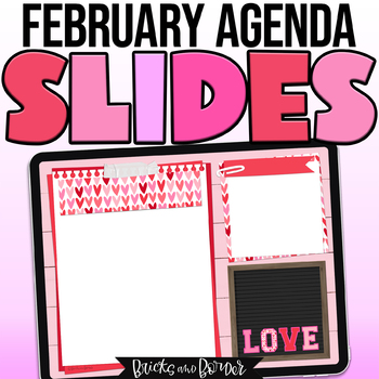 Preview of Daily Agenda Slides | February Google Templates