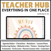 Digital Resources Teacher Planner | Boho Rainbow Daily Age