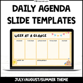 Daily Agenda Slides - Monthly Google Slides Templates #35 