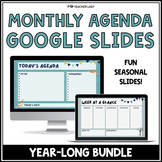 Daily Agenda Slides - Monthly Google Slides Templates Seas