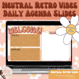 Daily Agenda Slides | Neutral Retro Vibes