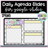 Daily Agenda Slides | Spring