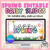 Daily Agenda Slides - Spring Template