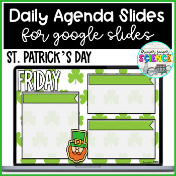 Preview of Daily Agenda Slides | St. Patrick's Day