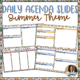 Daily Agenda Slides Summer Theme