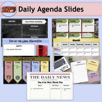 Preview of Daily Agenda Slides Templates