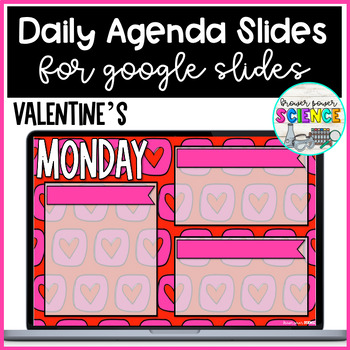 Preview of Daily Agenda Slides | Valentine's Day