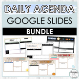 Daily Agenda Slides for Middle School BUNDLE - Fun and Sea