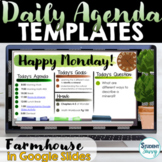 Daily Agenda Template | Daily Schedule Google Slides FARMH