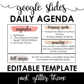 Google Slides Agenda Worksheets Teaching Resources Tpt