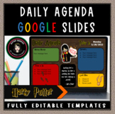 Daily Agenda Template | Harry Potter Google Slides Editable