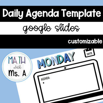 Google Slides Templates Daily Agenda Worksheets Teaching Resources Tpt