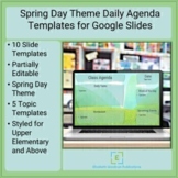 Daily Agenda Templates for Google Slides Spring Day Theme