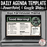 Daily Agenda and Assignments Slides Template - Bojo Farmho