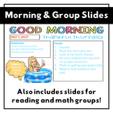 Bitmoji Morning Work and Group Slides | Small Group Slides