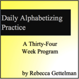 Daily Alphabetizing Practice Bell Work: A Thirty-Four Week