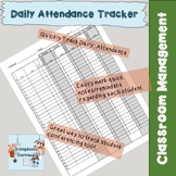 Daily Attendance Tracker - EDITABLE - Student Conferencing