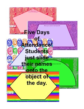 Preview of Daily Attendance the Fun and Easy Way