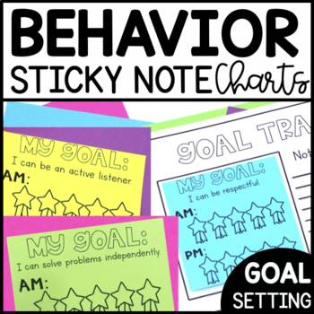 Preview of Daily Behavior Chart Individual Goal Tracking Sticker Chart
