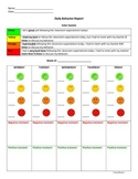 Daily Behavior Chart (Primary School)
