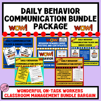 Preview of Daily Behavior Communication Reports|PBIS Rewards|Classroom Management Pack