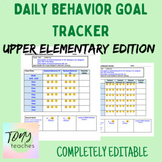 Daily Behavior Goal Tracker 3-8 Edition- Editable