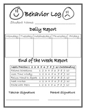 Daily Behavior Log/Chart