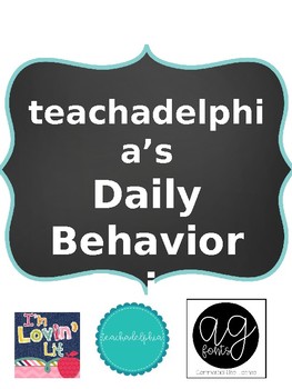 Preview of Daily Behavior Point Sheet