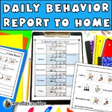 Daily Communication Sheet Behavior Report Home Communicati