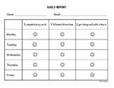 Daily Behavior Report, Token Board, First Then - All Editable