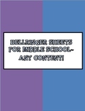 Free Daily Bellringer Sheet for Middle School!