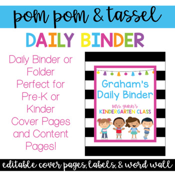 Preview of Daily Binder/Folder Covers, Labels, and Reference Pages!