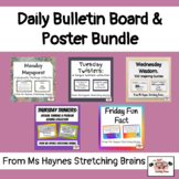 Daily Bulletin Board & Poster Bundle