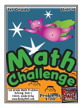 Preview of Math-1st Grade-Month 01: Challenge Problem Solving (Questions 1-20)