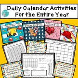 Daily Calendar Activities for the Entire Year