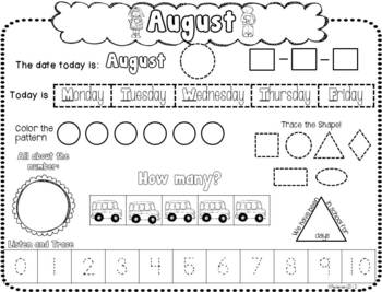 daily calendar bundle by growing kinders teachers pay teachers