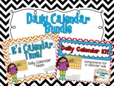 Daily Calendar Bundle {Red and Blue}