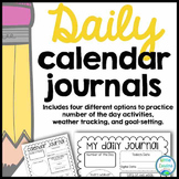 Daily Math Calendar Journal (Perfect for Morning Work)