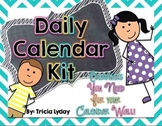 Daily Calendar Kit for your Calendar Wall- CHEVRON