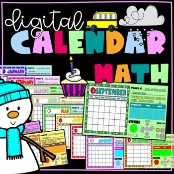 Preview of Daily Calendar Math Digital